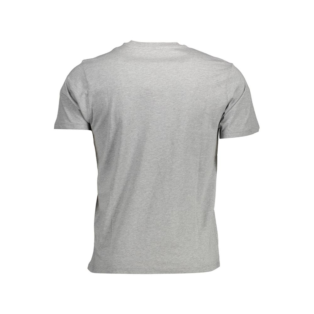  - Gray Cotton Men T-Shirt