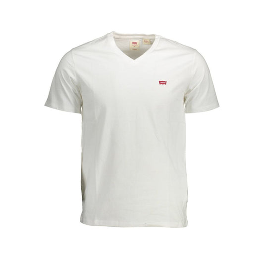  - White Cotton Men T-Shirt