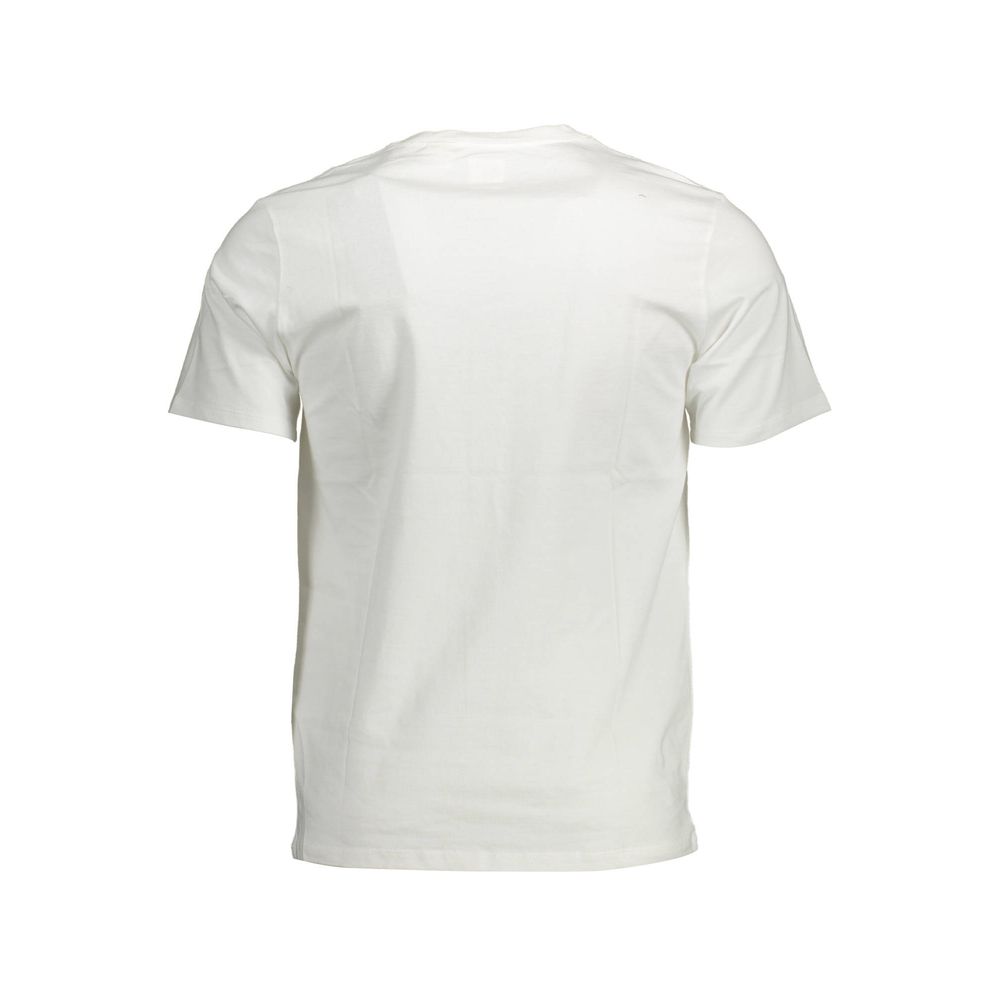  - White Cotton Men T-Shirt