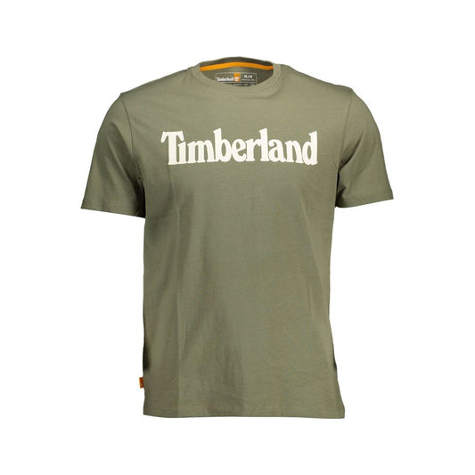  - Green Cotton Men T-Shirt