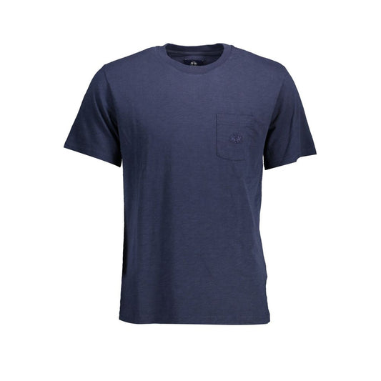  - Blue Cotton Men T-Shirt