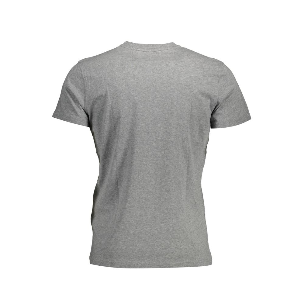  - Gray Cotton Men T-Shirt