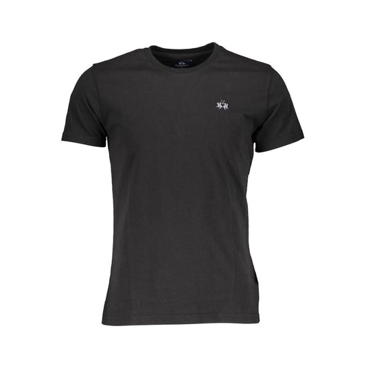  - Black Cotton Men T-Shirt