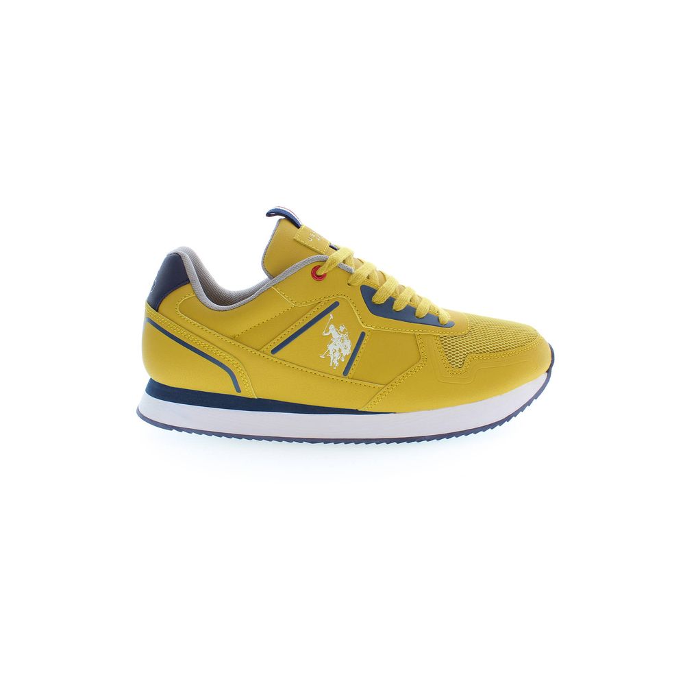  - Yellow Polyester Men Sneaker