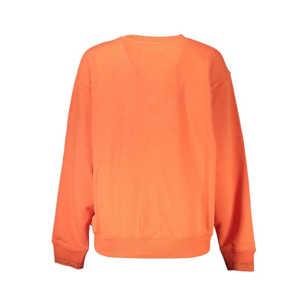  - Orange Cotton Women Sweater