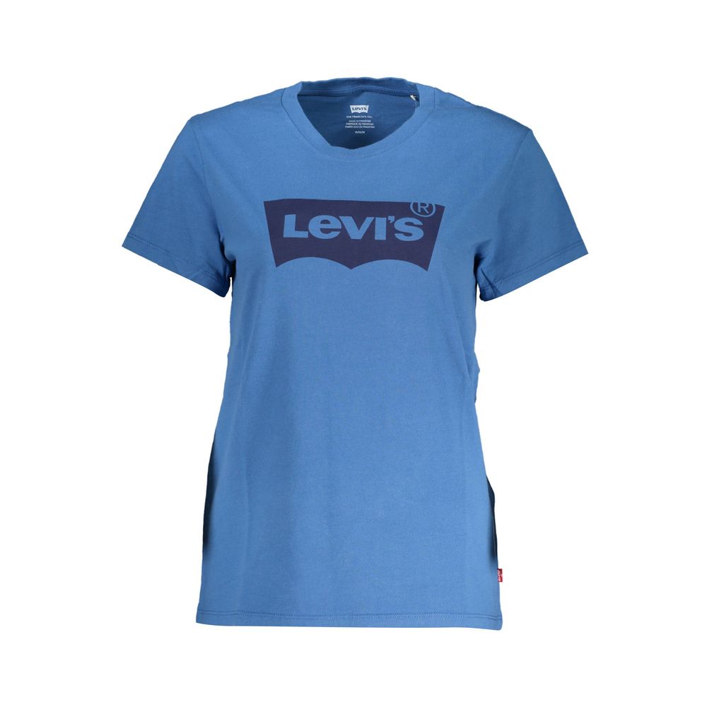 Blue Cotton Women T-Shirt - The Luxe Alliance