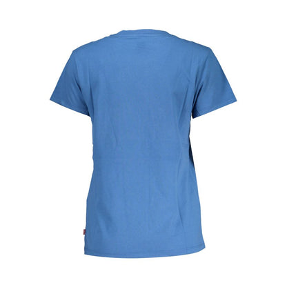 Blue Cotton Women T-Shirt - The Luxe Alliance