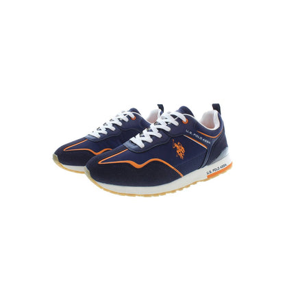  - Blue Polyester Men Sneaker