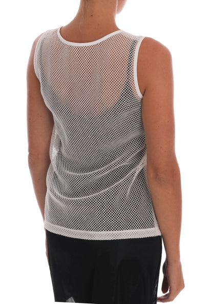 Sleeveless Transparent Net Tank Top - The Luxe Alliance