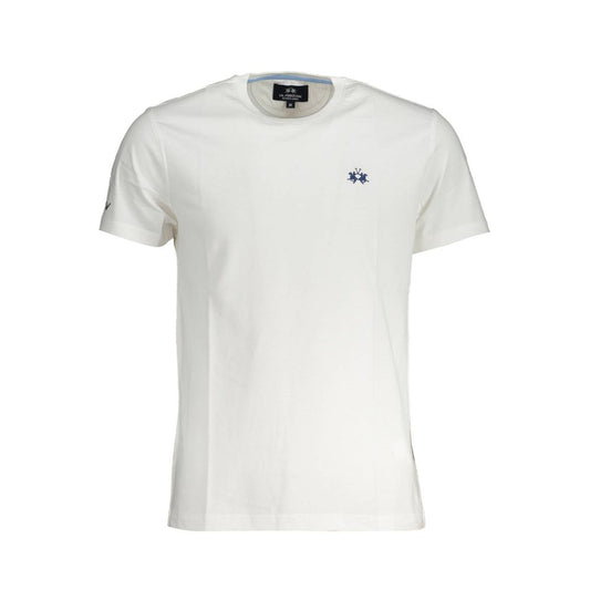  - White Cotton Men T-Shirt