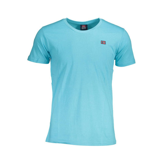 Light Blue Cotton T-Shirt - The Luxe Alliance