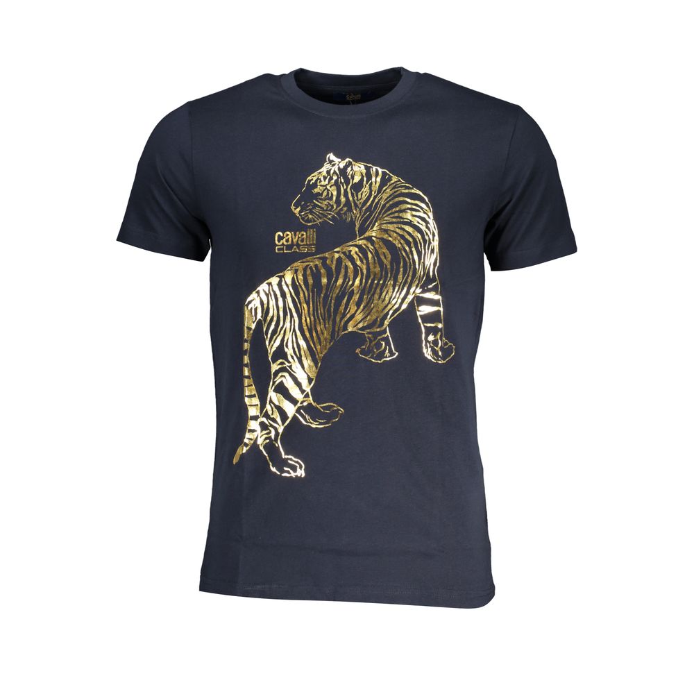 Cavalli Class Men's Blue Cotton T-Shirt