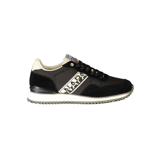 Black Polyester Sneaker