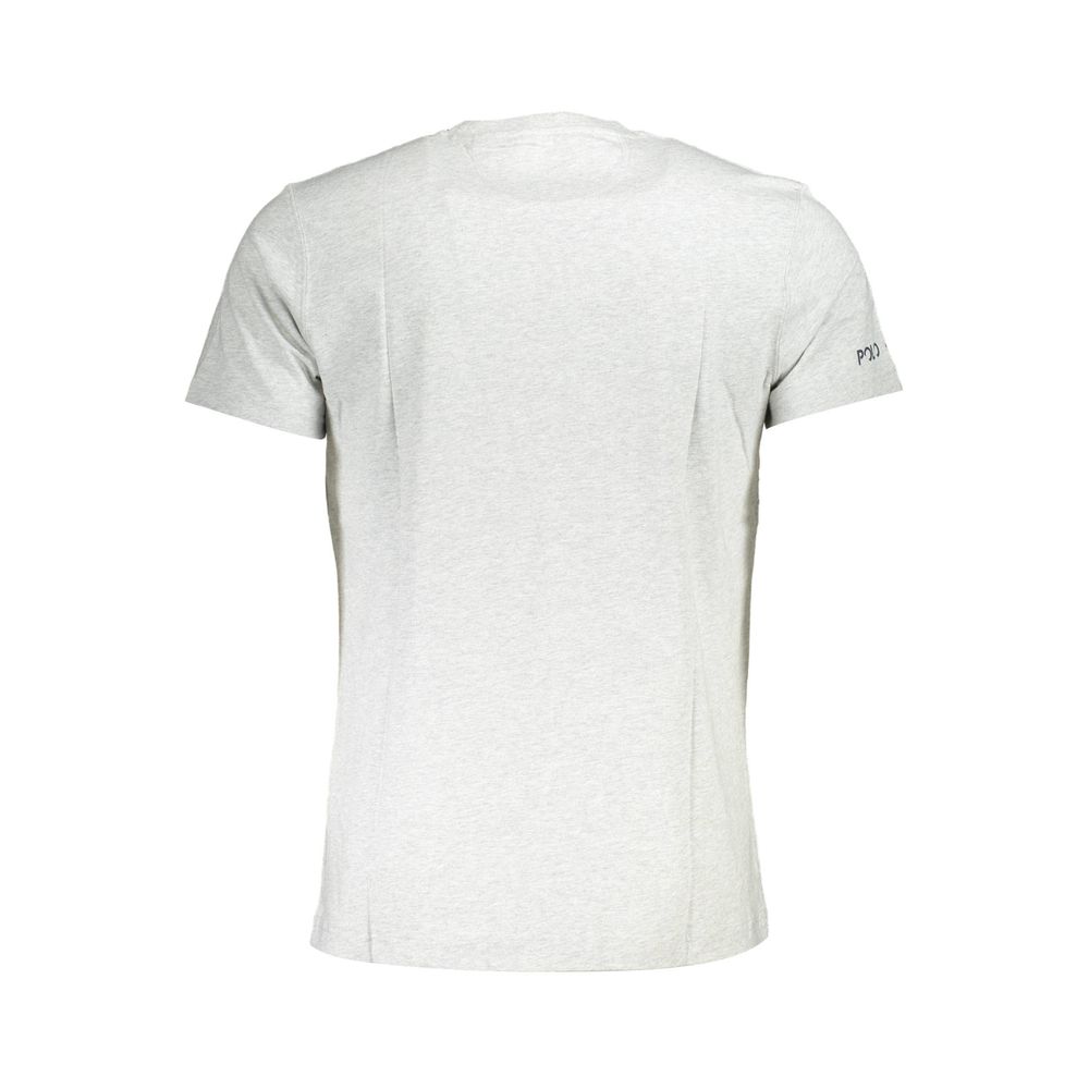  - Gray Cotton Men T-Shirt