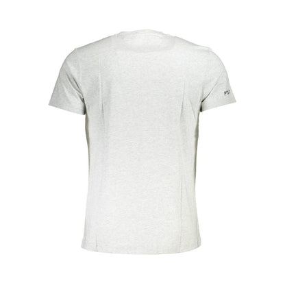  - Gray Cotton Men T-Shirt