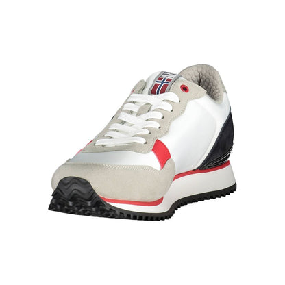  - White Polyester Men Sneaker