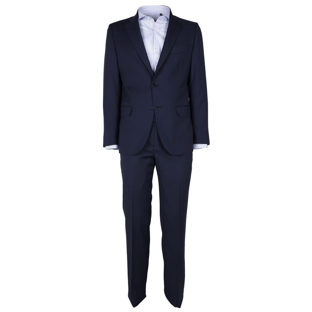  - Blue Virgin Wool Men's Suit