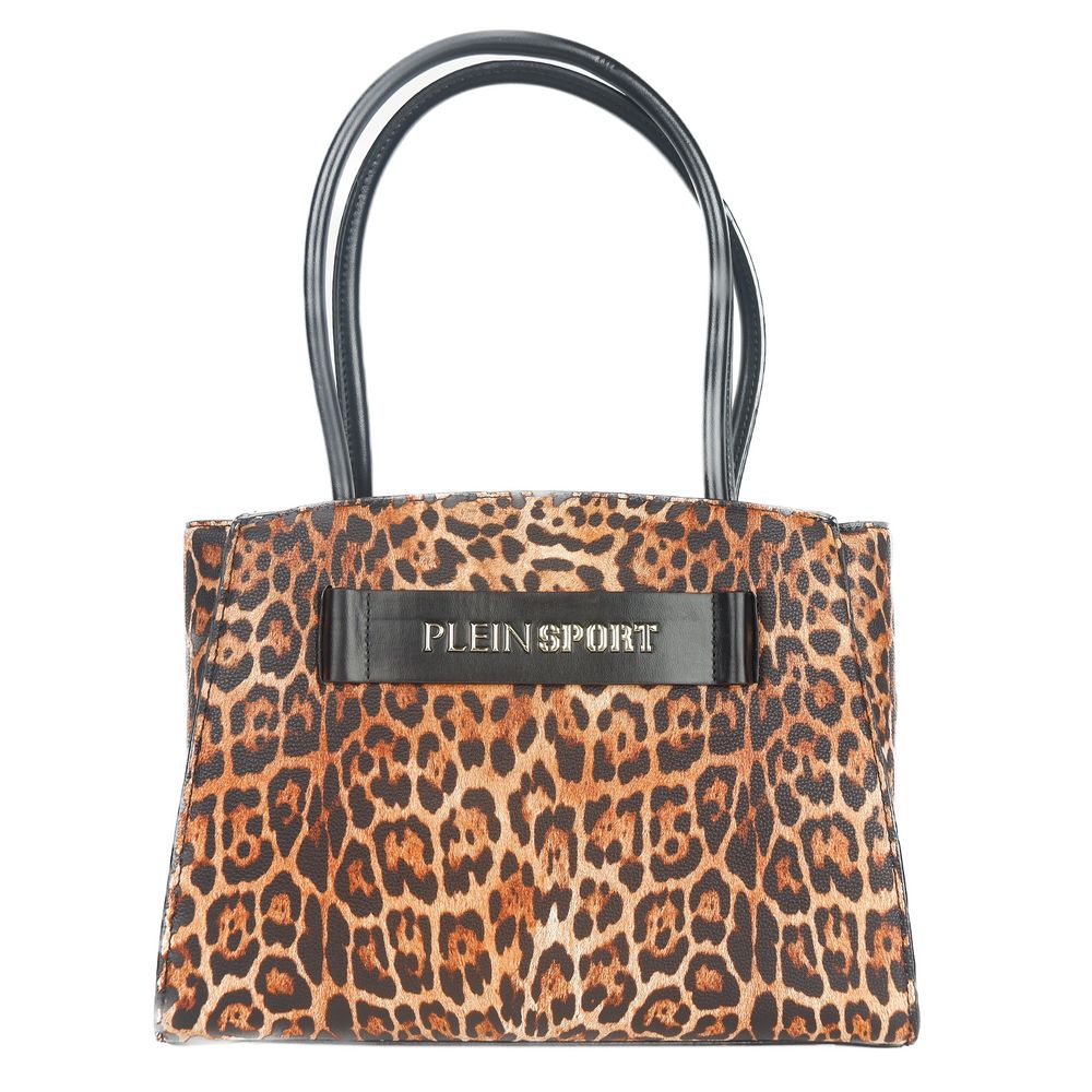 Leopard Print Shopper with Logo Accent – Stylish and Practical