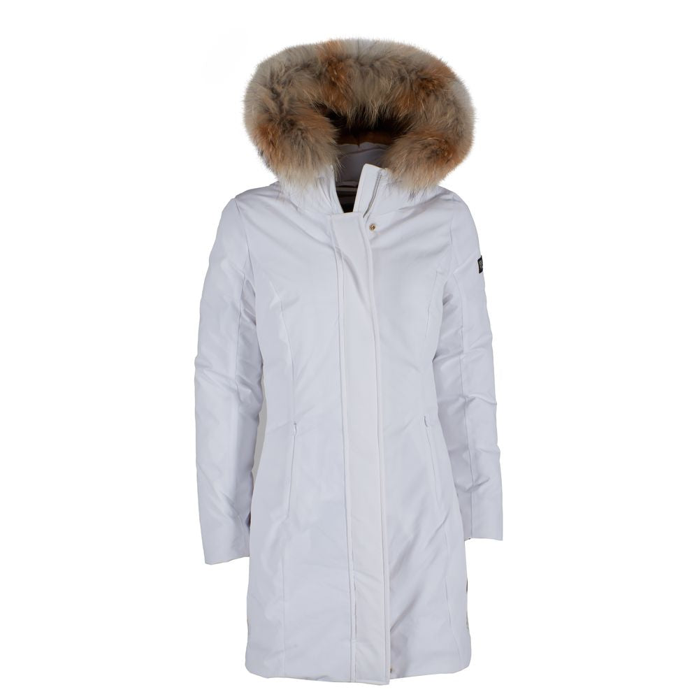 White Nylon Women Jacket