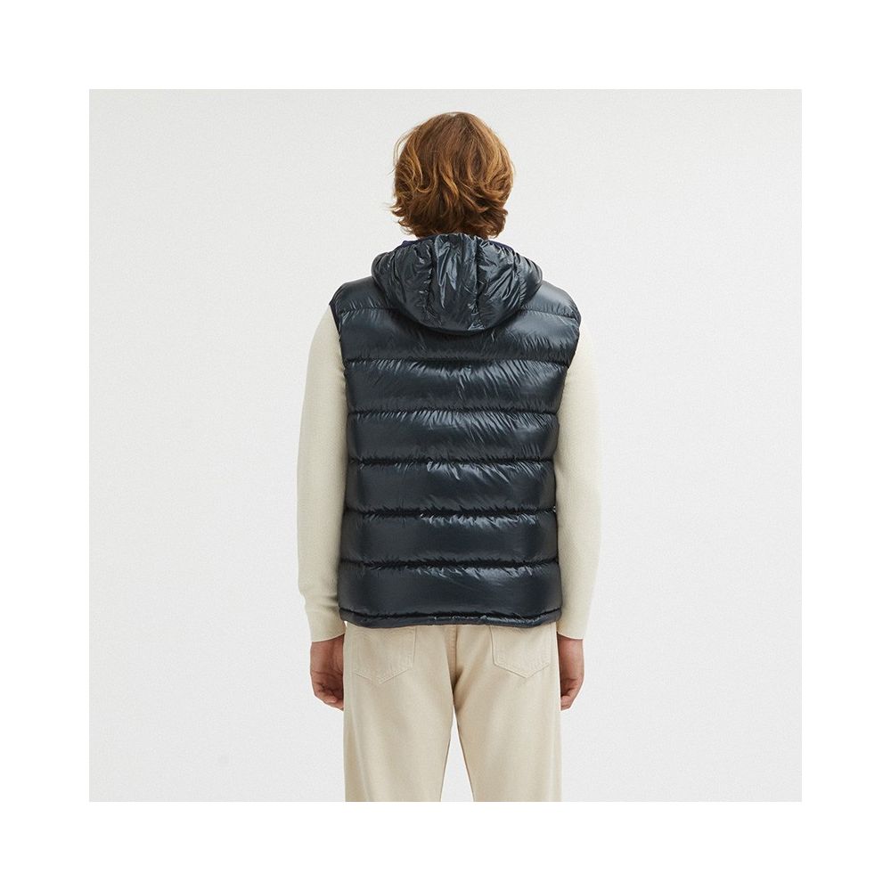 Blue Nylon Men's Reversible Vest - The Luxe Alliance