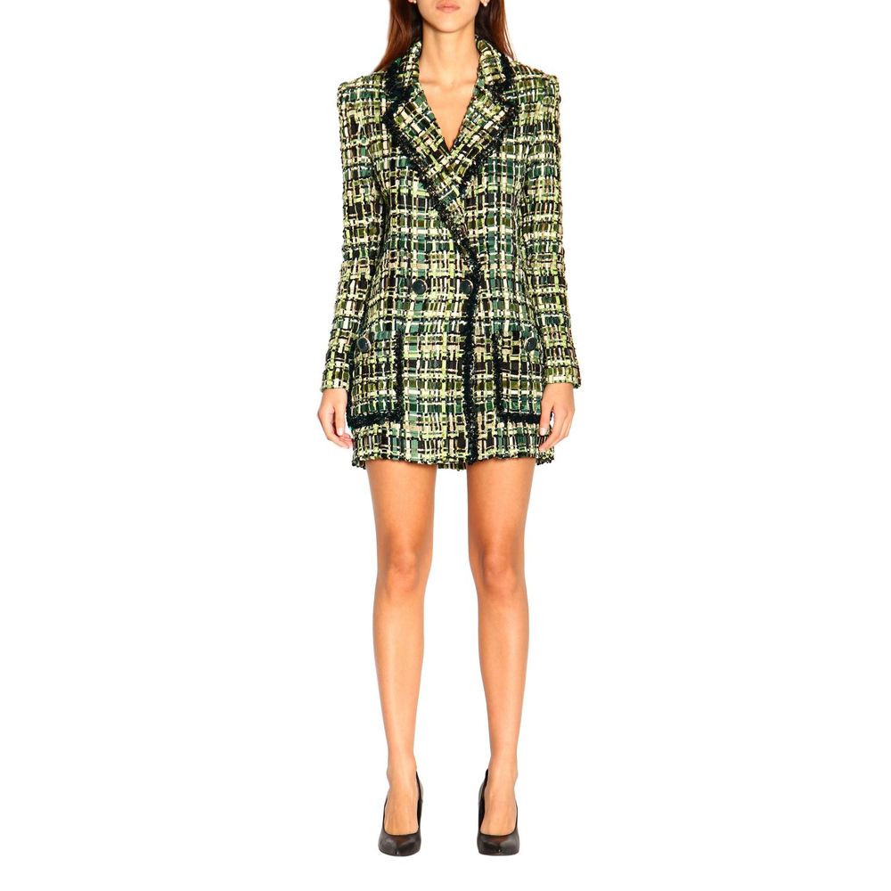  - Elegant Forest Green Buttoned Jacket