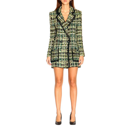  - Elegant Forest Green Buttoned Jacket