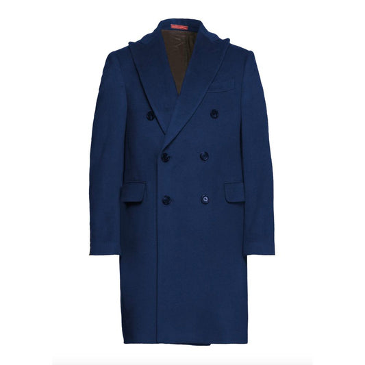  - Elegant Dark Blue Borgia Coat