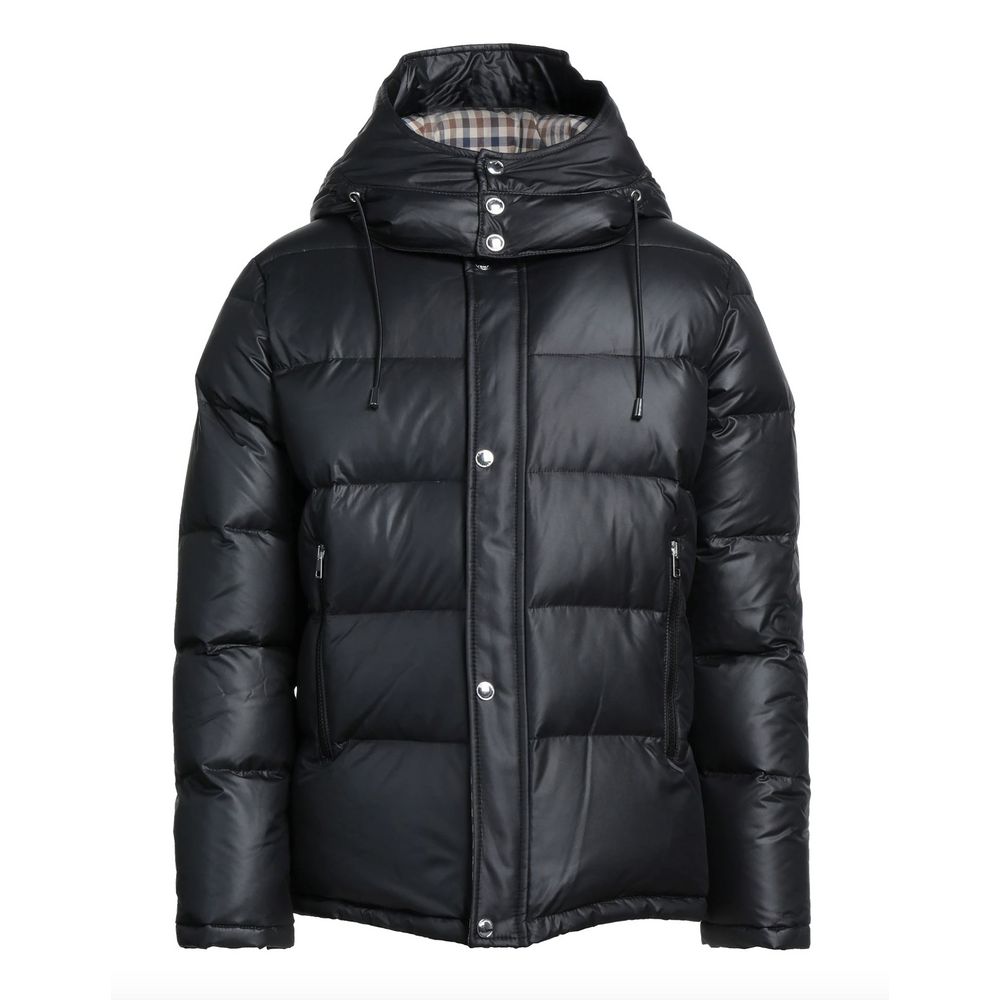 Black Polyester Men Jacket - The Luxe Alliance