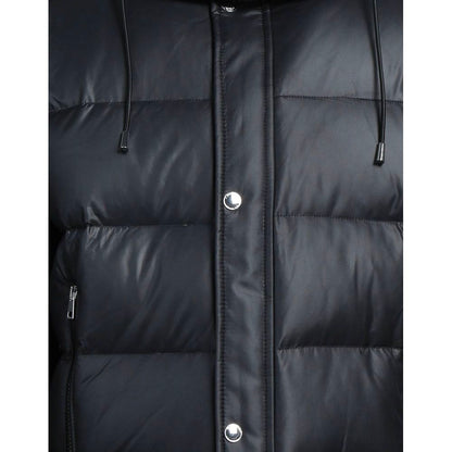 Black Polyester Men Jacket - The Luxe Alliance