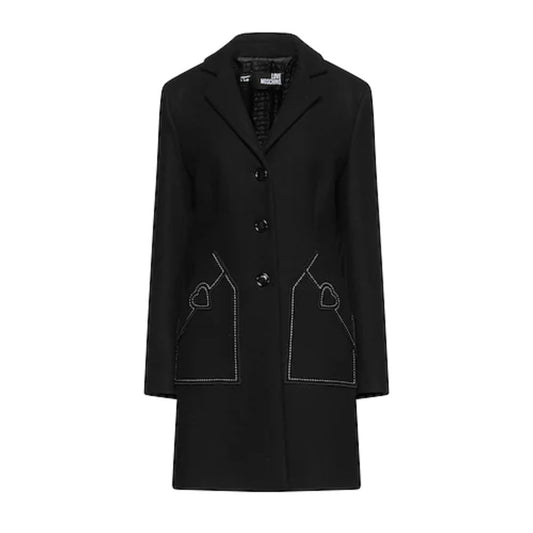  - Black Wool Women Coat