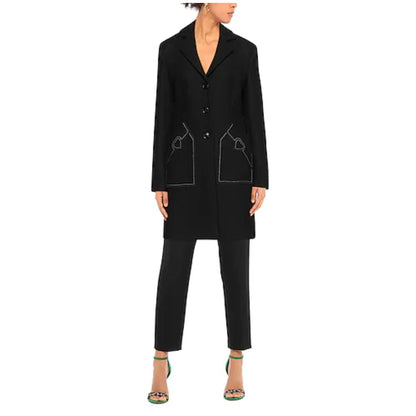  - Black Wool Women Coat