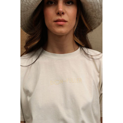  - White Cotton Women T-Shirt