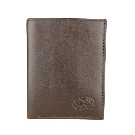  - Elegant Dark Brown Leather Passport Holder