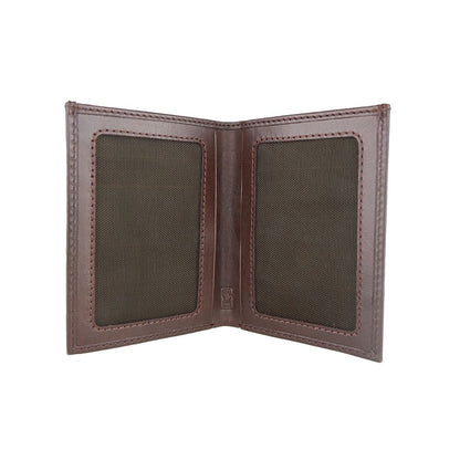  - Elegant Dark Brown Leather Passport Holder