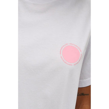  - White Cotton Women T-Shirt