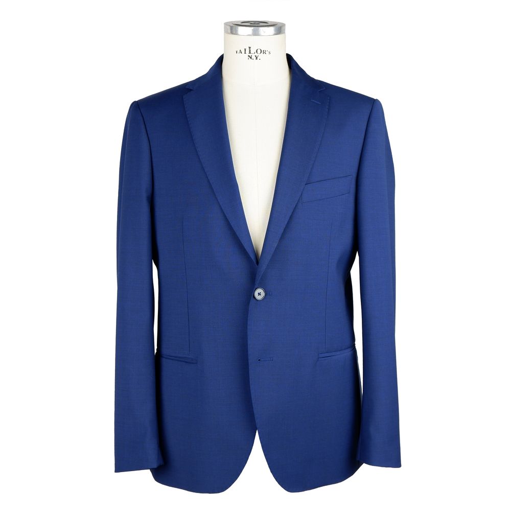  - Elegant Two-Button Men's Suit in Blue