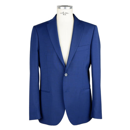  - Elegant Two-Button Men's Suit in Blue