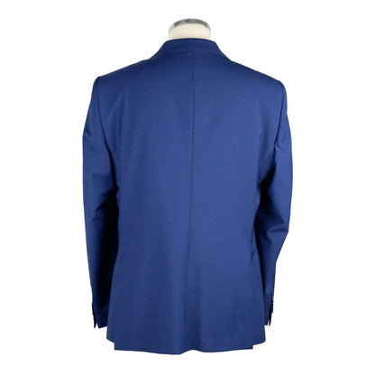  - Elegant Two-Button Men's Suit in Blue