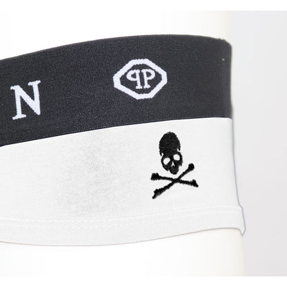  - White Cotton Men Boxer Short