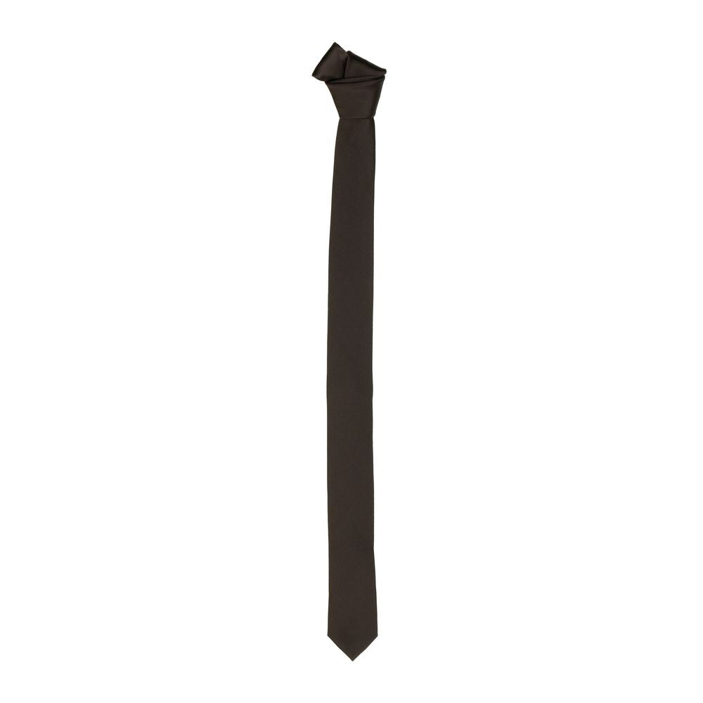  - Elegant Burgundy Silk Slim Tie - 40mm