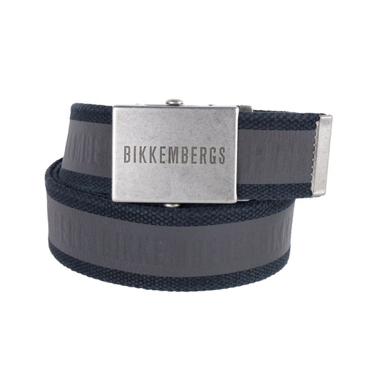 Black Cotton Mens Belt