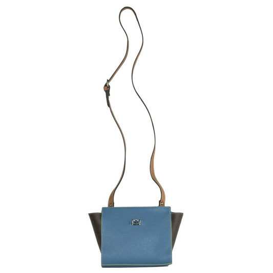  - La Boca Chic Blue Leather Crossbody