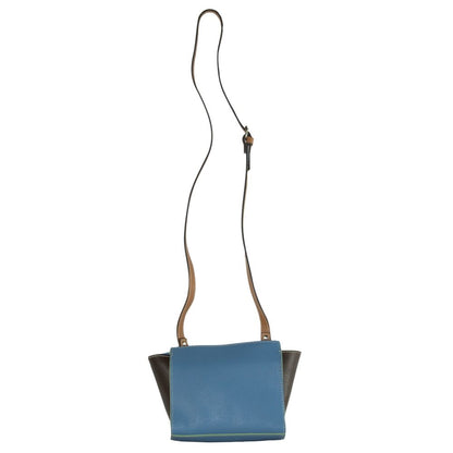  - La Boca Chic Blue Leather Crossbody