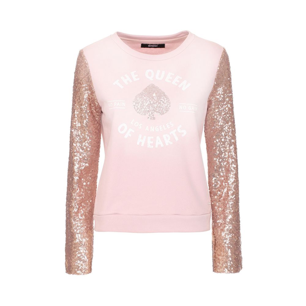  - Pink Cotton Women Sweater