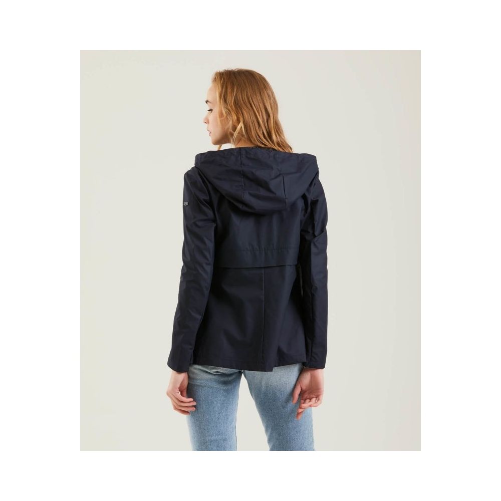 Blue Polyester Women Jacket - The Luxe Alliance