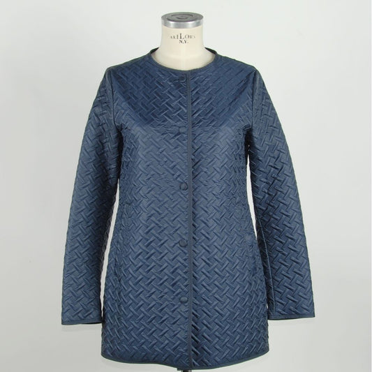  - Blue Polyester Women Jacket