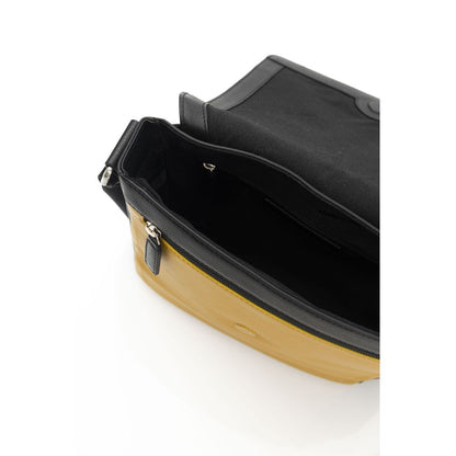  - Yellow Leather Men Messenger Bag