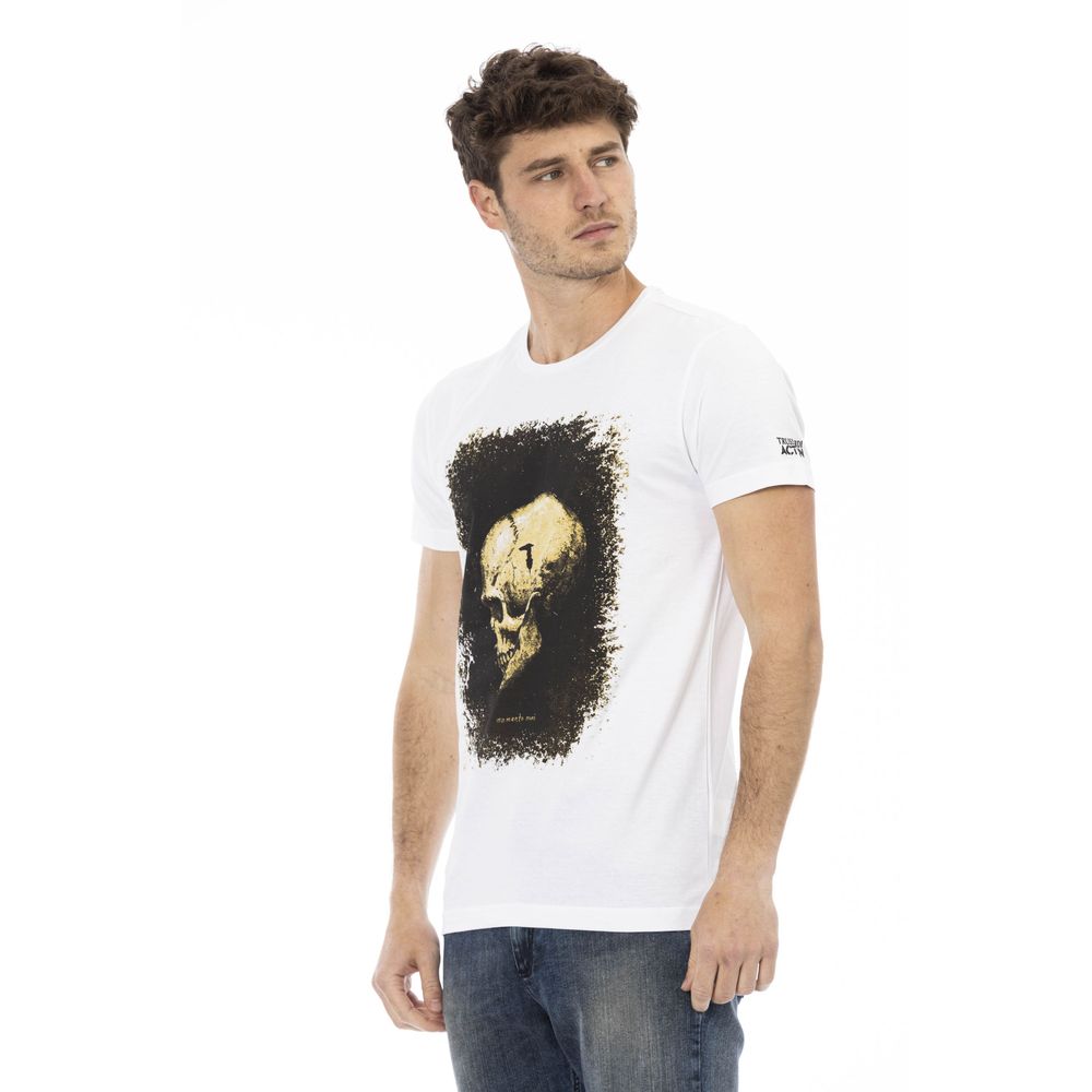  - White Cotton Men's T-Shirt