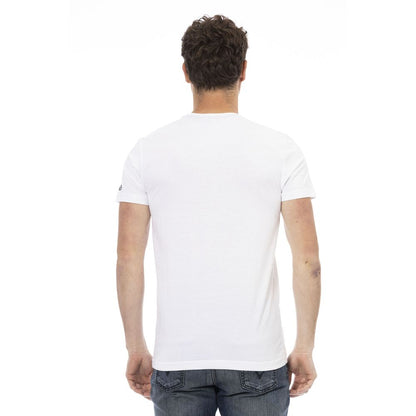  - White Cotton Men's T-Shirt