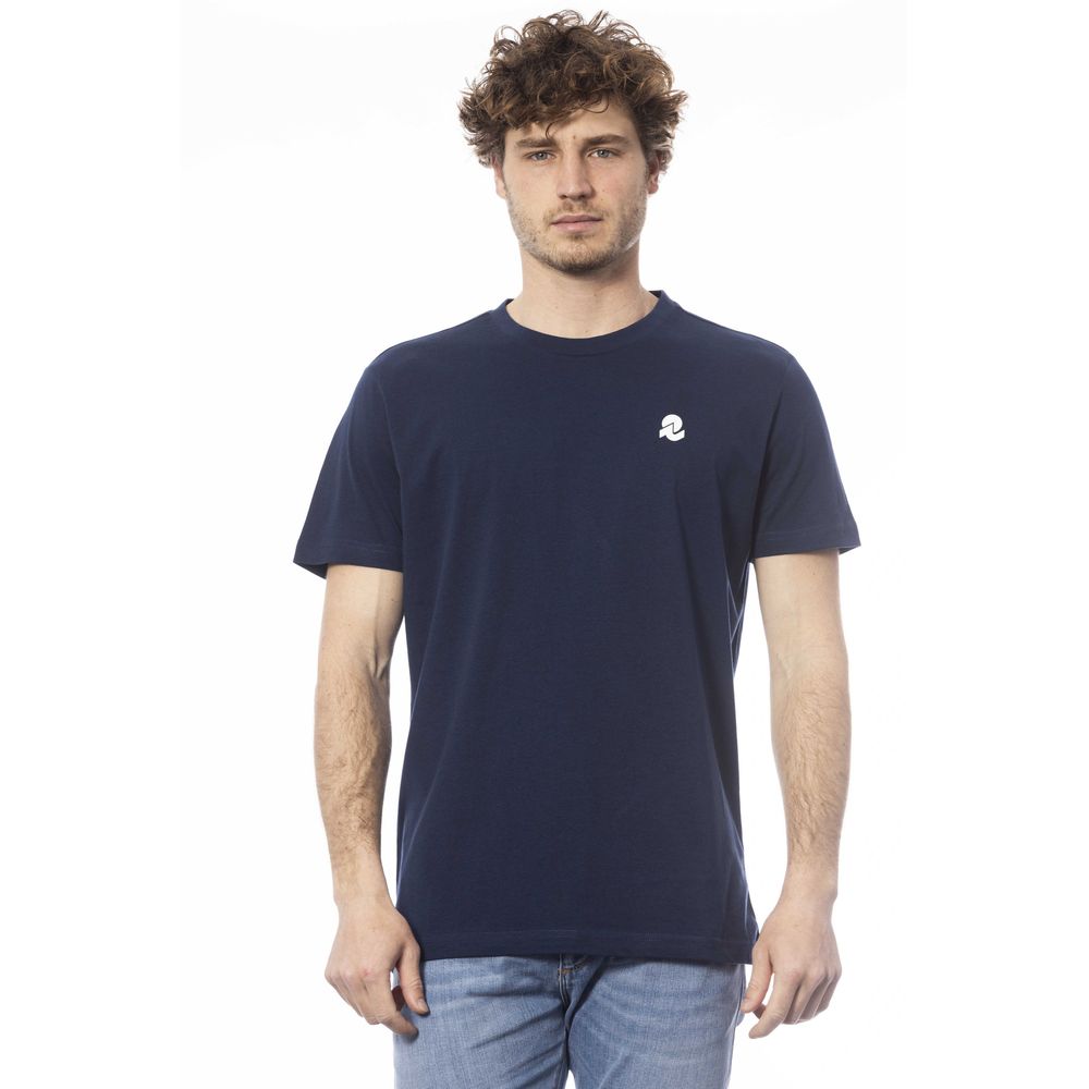  - Blue Cotton Men T-Shirt